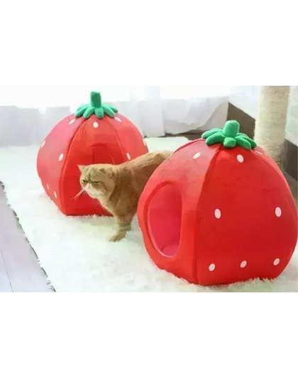 YML Strawberry Pet Bed House - Small