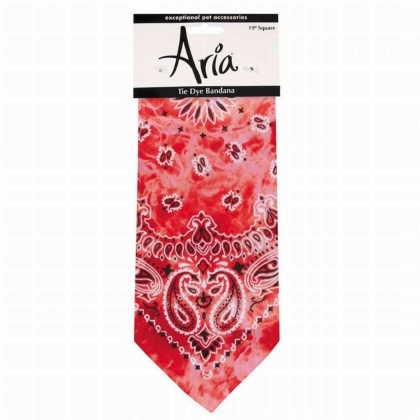 Red - AR Tie-dye Bandana Red