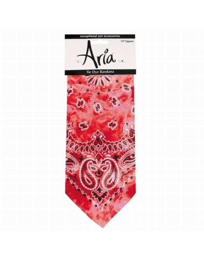 Red - AR Tie-dye Bandana Red