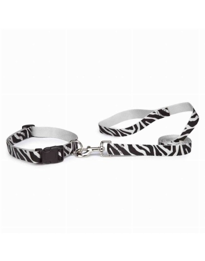 Zebra - CC Animal Print Lead 6Ftx1In Zebra - 6ft x 1in