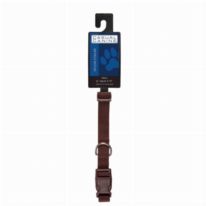 Brown - CC Dog Collar 10-16In Brn - 10-16in