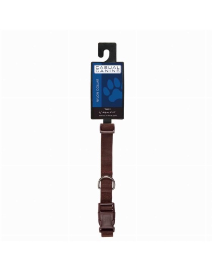 Brown - CC Dog Collar 10-16In Brn - 10-16in