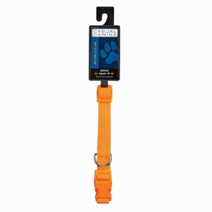 Orange - CC Dog Collar 10-16In Org - Medium