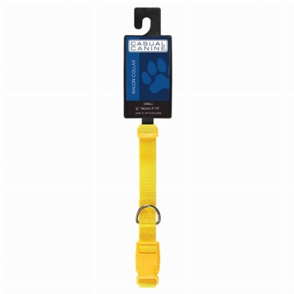 Yellow - CC Dog Collar 10-16In Ylw - 10-16in