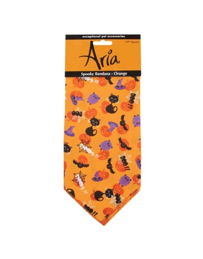 Orange - AR Spooky Bandana Org