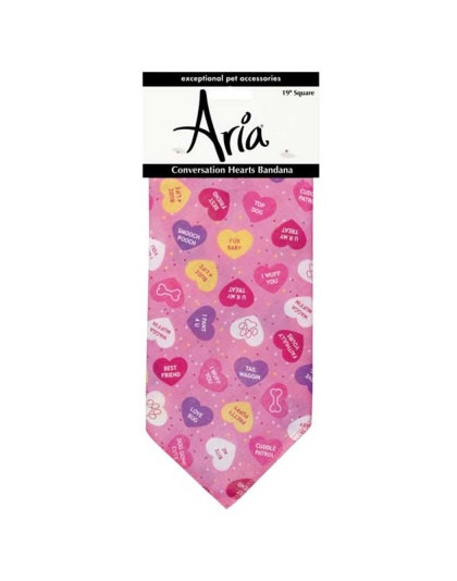 Pink - AR Conversation Hearts Bandana Pnk