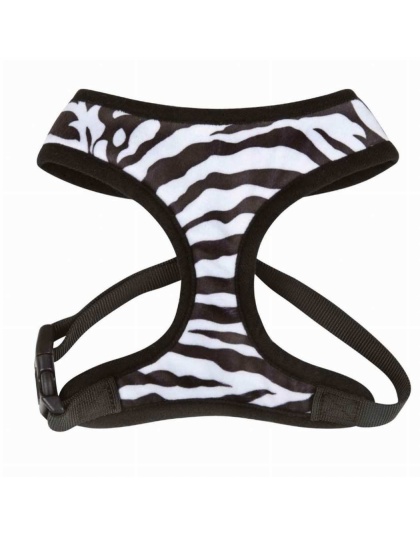 Zebra - CC Plush Print Harness L Zebra - Large