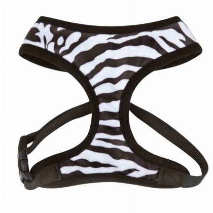 Zebra - CC Plush Print Harness M Zebra - Medium