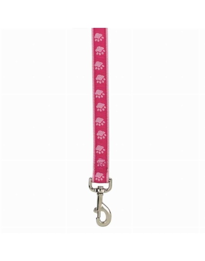 Pink - CC TwoTone Pawprint Lead 4Ftx5/8In Pnk - 4ftx5/8in