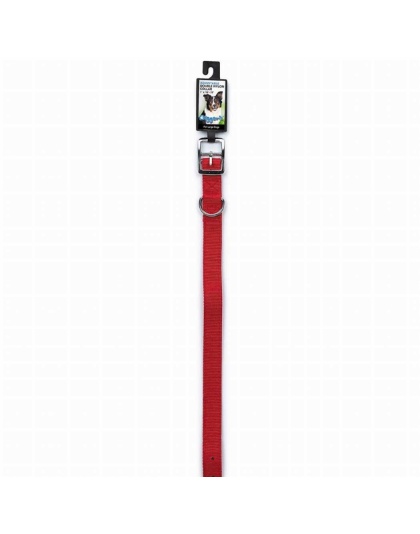 Red - Diggers 1in Dbl Nylon Collar 18in Red - 18in