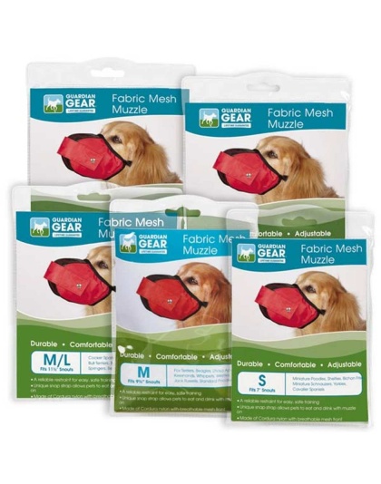 Red - GG Fabric Mesh Muzzle L Red - Large