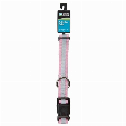 Pink - GG Reflective Collar 10-16In Pnk - 10-16in