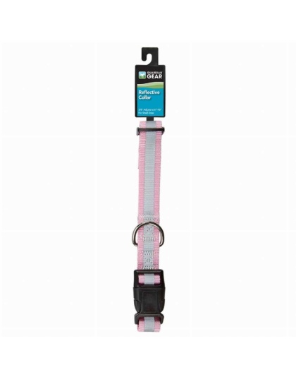 Pink - GG Reflective Collar 10-16In Pnk - 10-16in