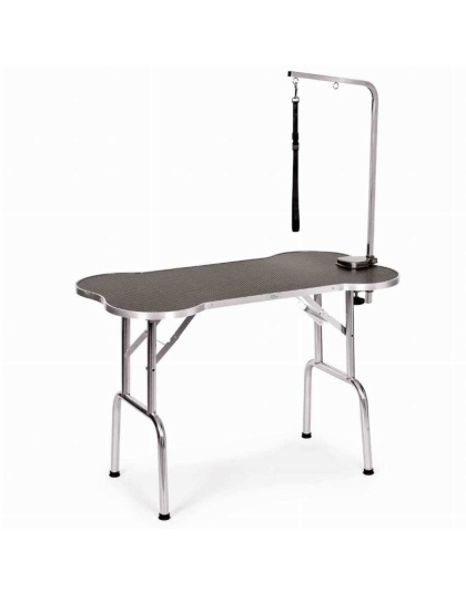 Black - ME Bone Shaped Folding Table 45In Blk - 45in