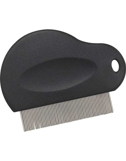 Black - MG Contoured Grip Flea Comb