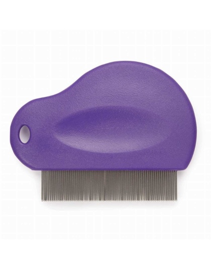 Purple - MG Contoured Grip Flea Comb Pur