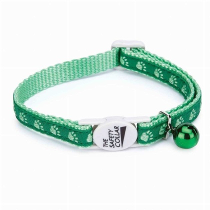 Green - MT TwoTone Pawprint Collar Grn