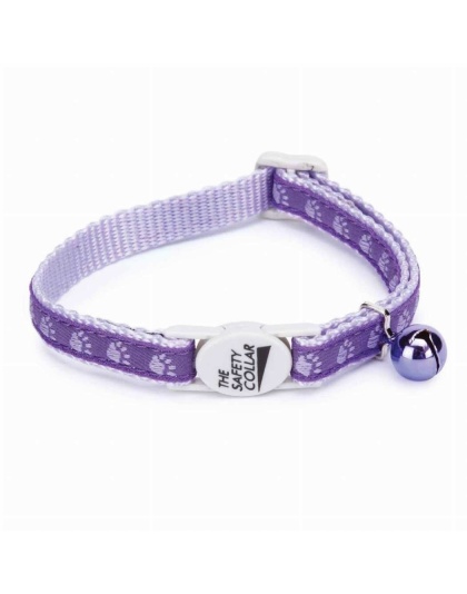 Purple - MT TwoTone Pawprint Collar Pur