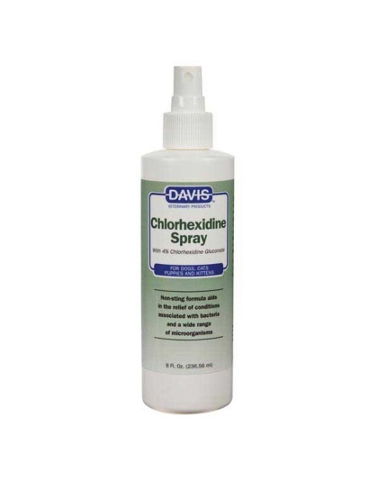 Davis Chlorhexadine Spray 4% 8oz - 8oz