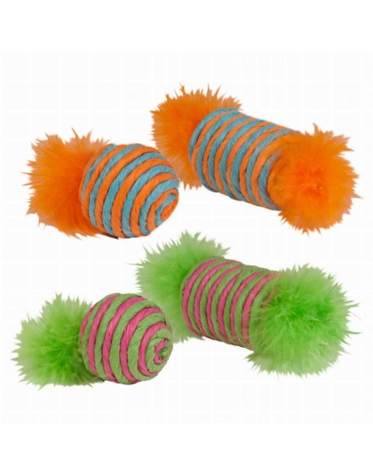 KB Raffia Spool & Ball with Feather 2pk