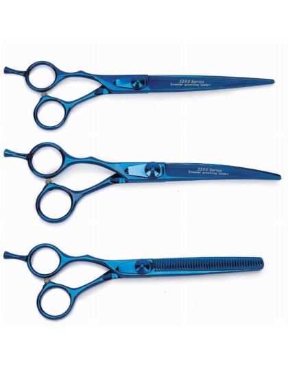 Blue - MGT 5200 Blu Ti Lefty 3Pc Shear Kit