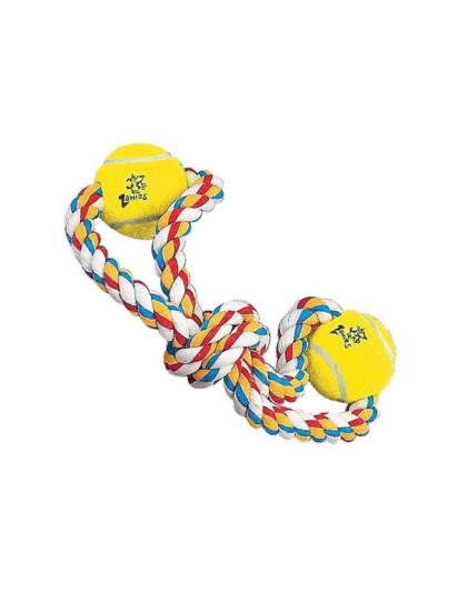 ZA Rope Tennis Ball 15In Fig 8 2Bls