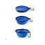 Single Blue Silicone Collapsible Travel Bowl - 12oz