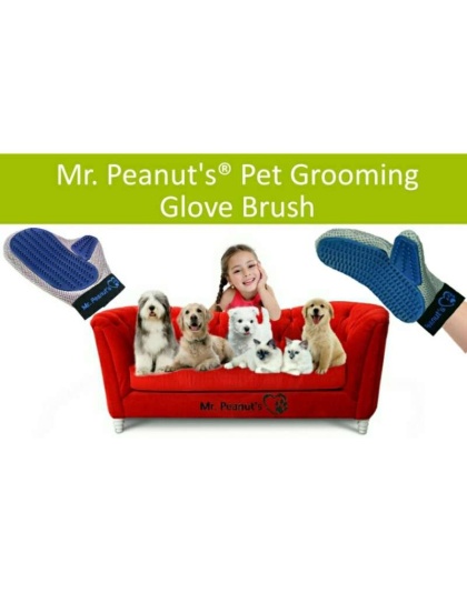 Mr. Peanut's Original Pet Grooming Glove -