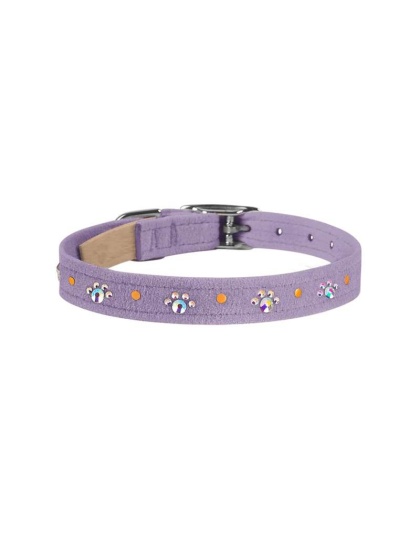 French Lavender - Susan Lanci Designs Crystal Paws Collar - Large