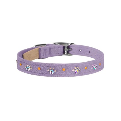 French Lavender - Susan Lanci Designs Crystal Paws Collar - XL