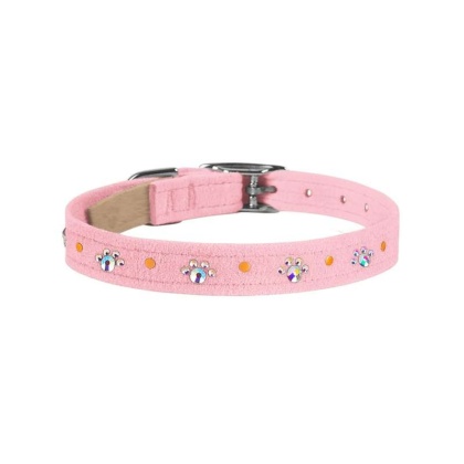 Puppy Pink - Susan Lanci Designs Crystal Paws Collar - XS