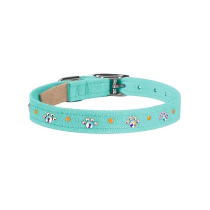 Tiffi Blue - Susan Lanci Designs Crystal Paws Collar - Medium