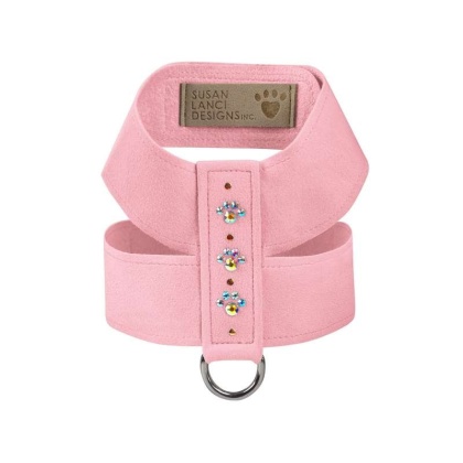 Puppy Pink - Susan Lanci Designs Crystal Paws Tinkie Harness - XS