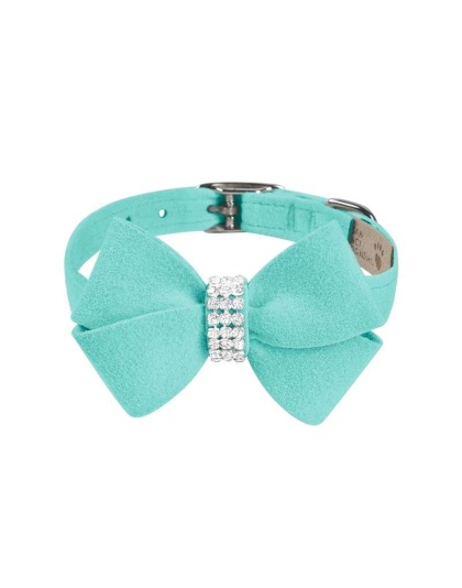 Tiffi Blue - Susan Lanci Designs Nouveau Bow Collar - Large