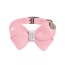 Puppy Pink - Susan Lanci Designs Nouveau Bow Collar - Medium