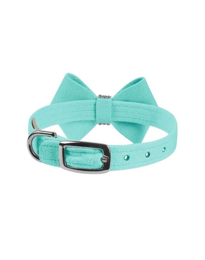 Tiffi Blue - Susan Lanci Designs Nouveau Bow Collar - XS