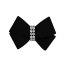 Black - Susan Lanci Designs Nouveau Bow Hair Bow - XS