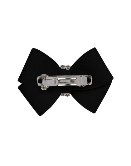 Black - Susan Lanci Designs Nouveau Bow Hair Bow - XS