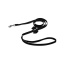 Black - Susan Lanci Designs Nouveau Bow Leash - 4 FT