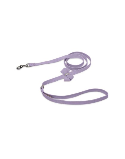 French Lavender - Susan Lanci Designs Nouveau Bow Leash - 4 FT