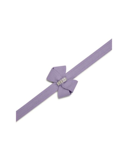 French Lavender - Susan Lanci Designs Nouveau Bow Leash - 4 FT