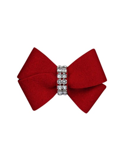 Red - Susan Lanci Designs Nouveau Bow Hair Bow - Small