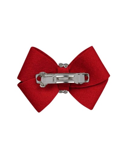 Red - Susan Lanci Designs Nouveau Bow Hair Bow - XS