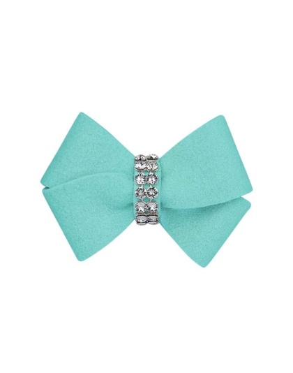 Tiffi Blue - Susan Lanci Designs Nouveau Bow Hair Bow - XS