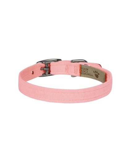 Puppy Pink - Susan Lanci Designs Plain Collar - Large