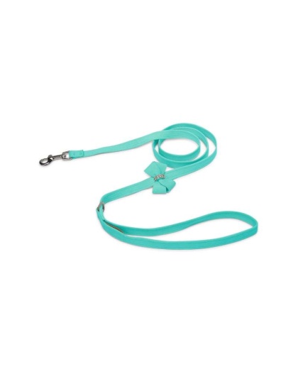 Tiffi Blue - Susan Lanci Designs Nouveau Bow Leash - 4 FT