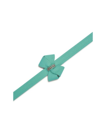 Tiffi Blue - Susan Lanci Designs Nouveau Bow Leash - 4 FT