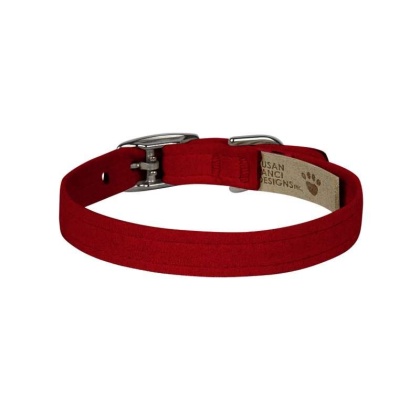 Red - Susan Lanci Designs Plain Collar - XXS