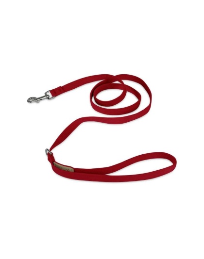 Red - Susan Lanci Designs Plain Leash - 4 FT