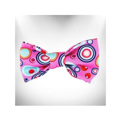 Pink - Martini Dog Bow Tie